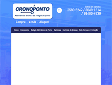 Tablet Screenshot of cronoponto.com.br